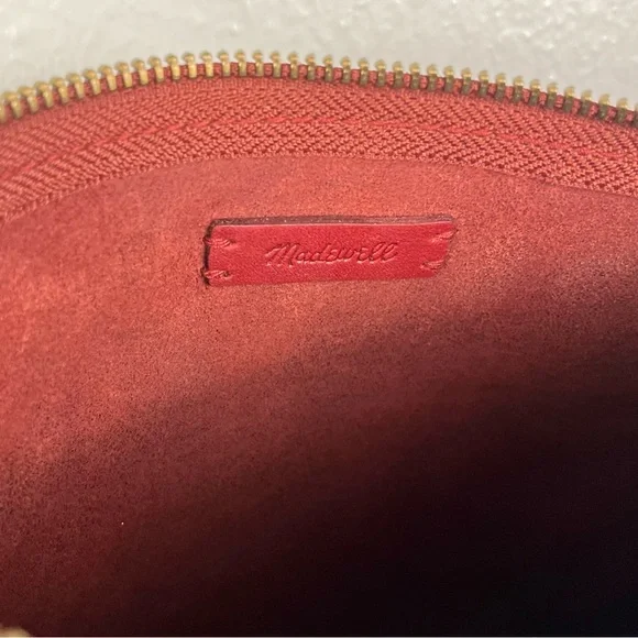 Madewell Red Leather Crossbody Bag - Picture 7 of 7